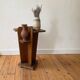 Side table / art deco harness in solid oak - c.1940