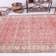 6x10 red classic floral vintage rug 314x197cm