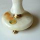 1960s onyx and brass candle holder, vintage