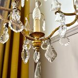 Pendant chandelier with crystal tassels