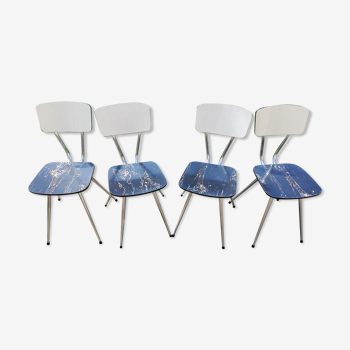 Set de 4 chaises années 60