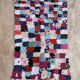 Moroccan carpet Boucherouite colored - 120 x 216 cm