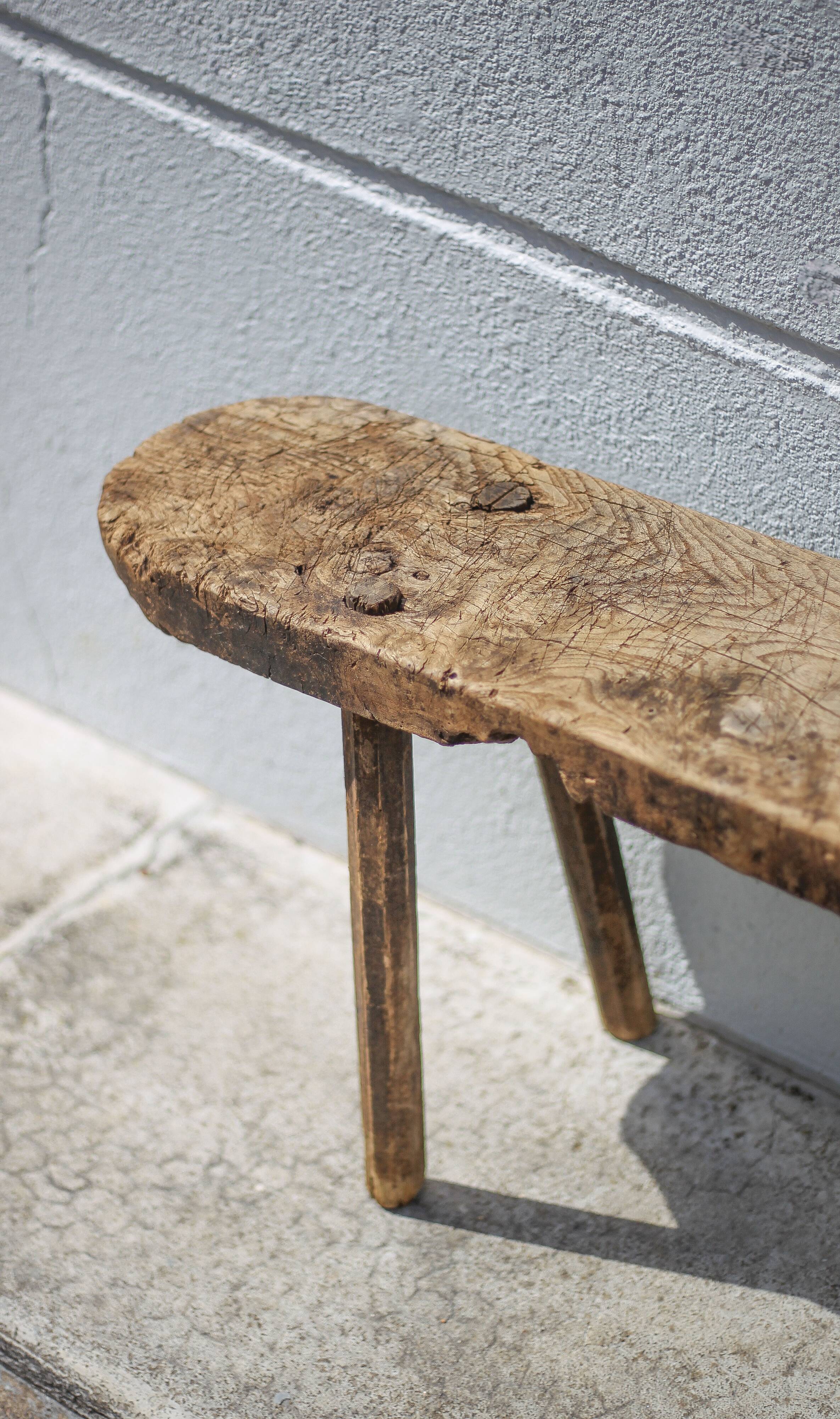 Old farm bench, vintage wooden bench, vintage bench