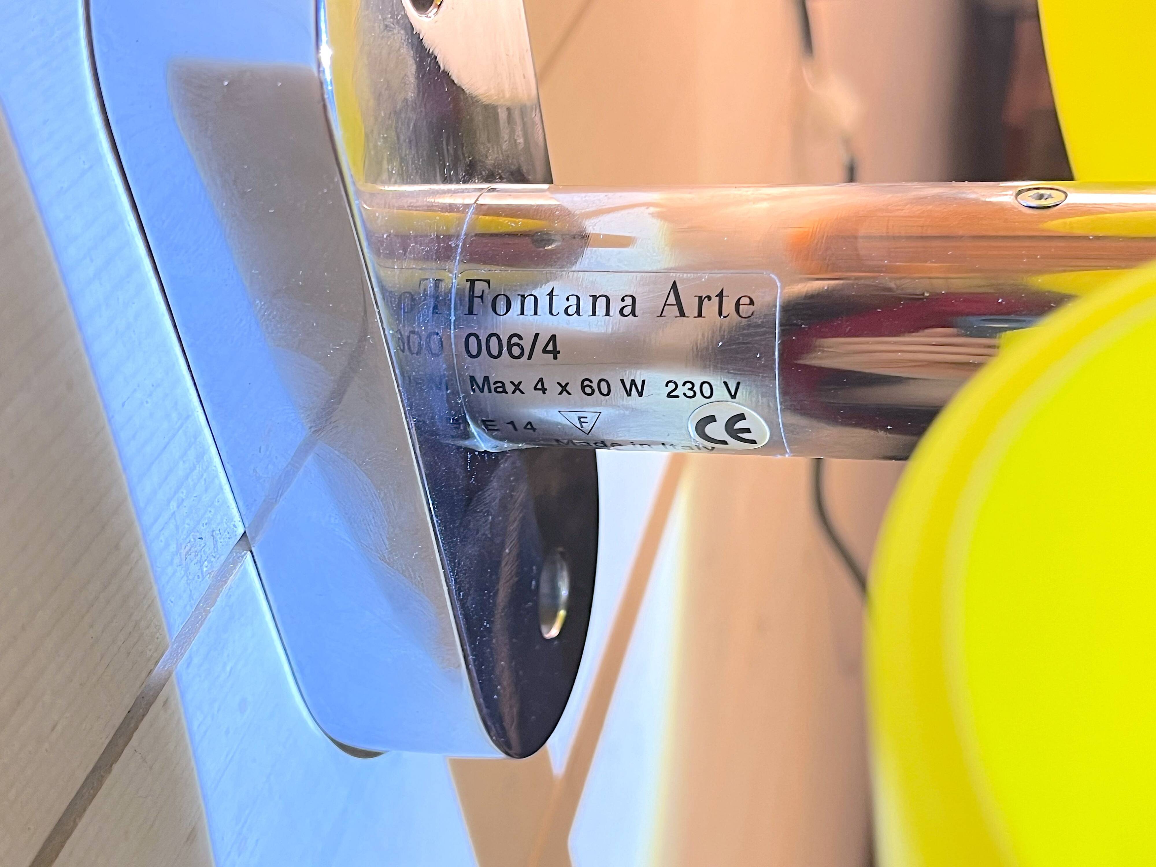 Fontana Arte, a 4-Light Wall Lamp, Murano Glass, Italy