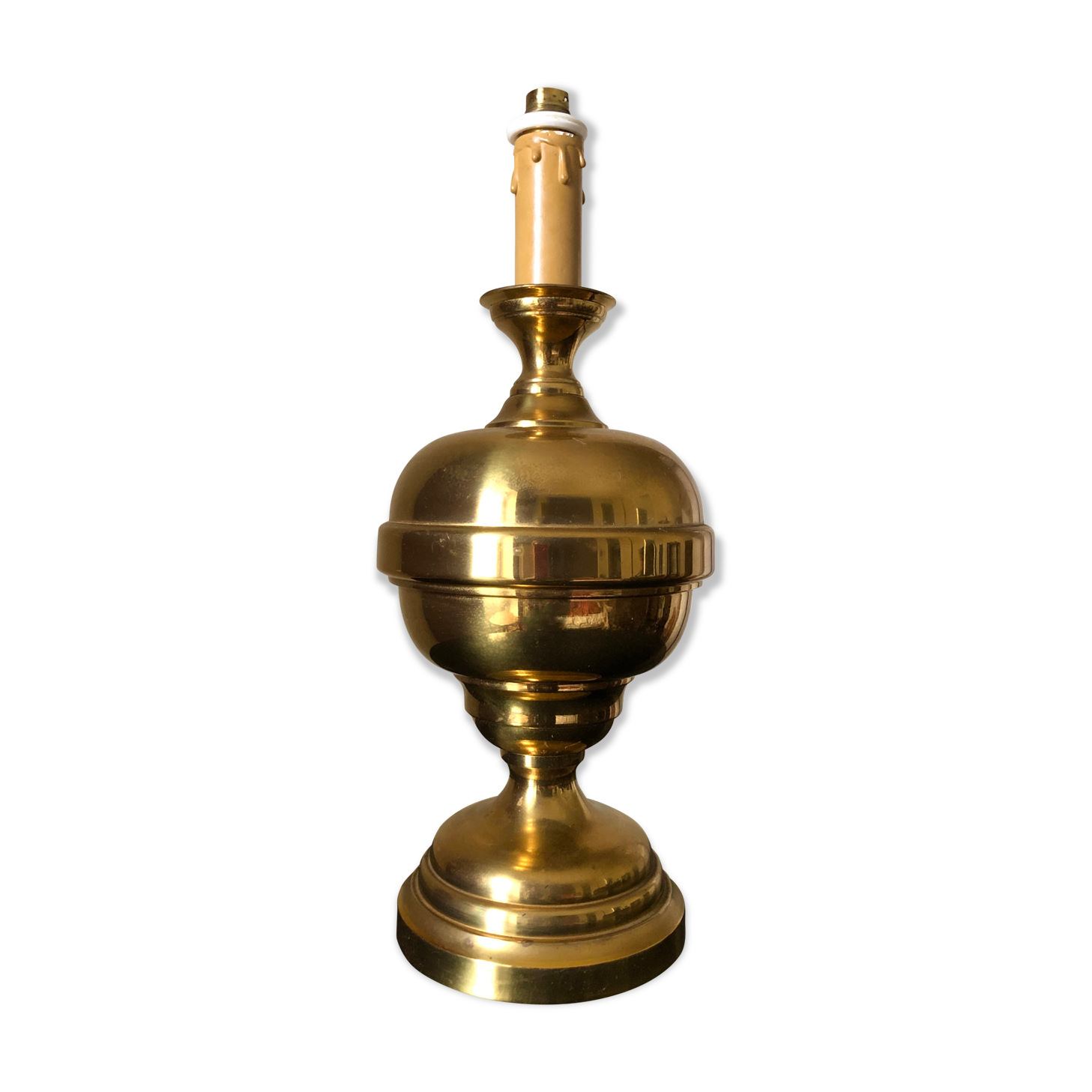 Brass ball lamp foot