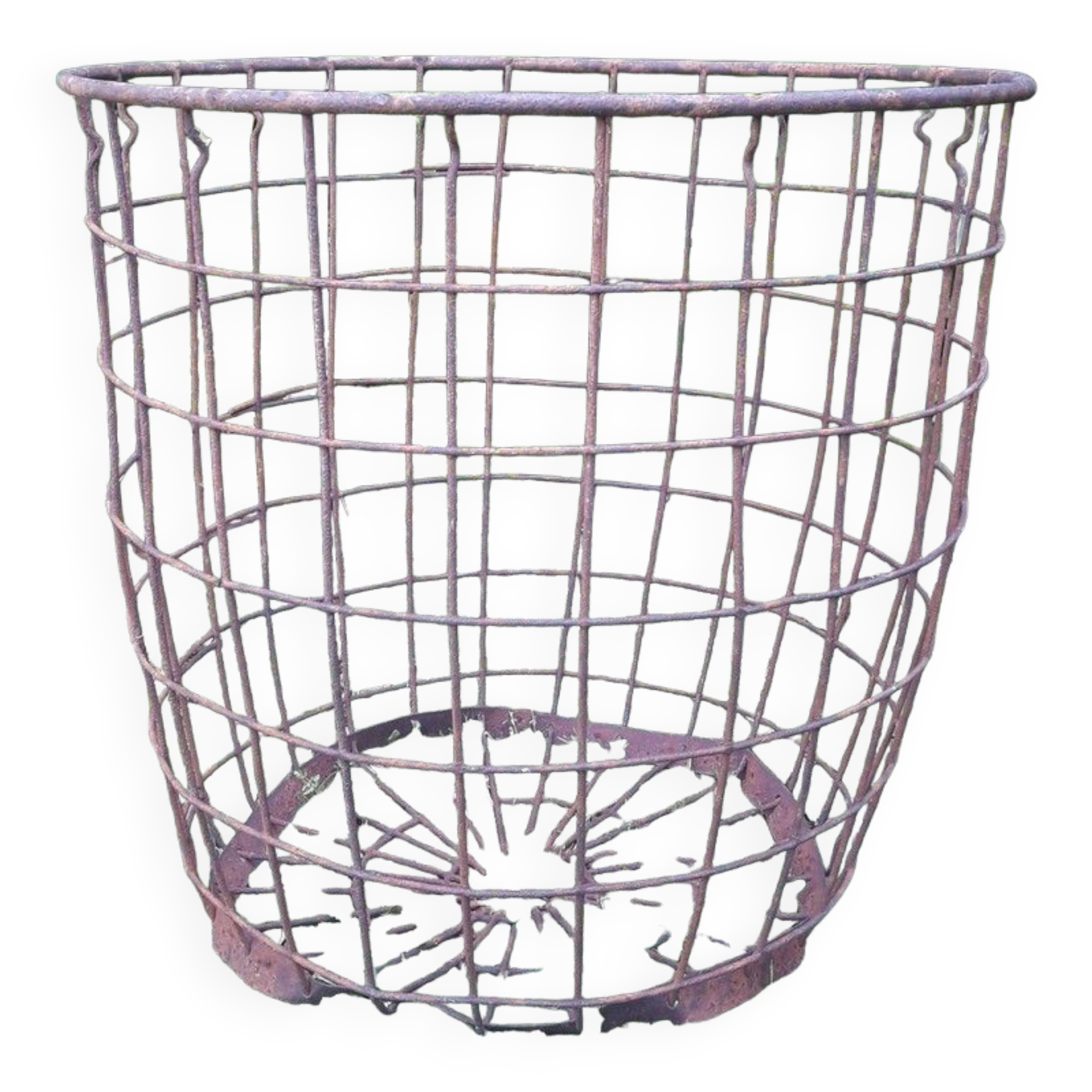 Basket basket h58 d59cm industrial iron