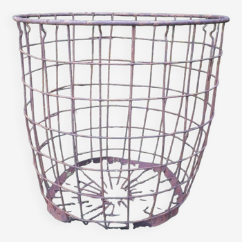 Basket basket h58 d59cm industrial iron