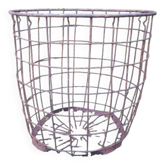 Basket basket h58 d59cm industrial iron