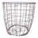Corbeille panier h58 d59cm industrielle en fer