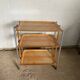 Vintage 1960s folding bar trolley on wheels