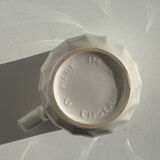 Pair of mugs in English porcelain H10