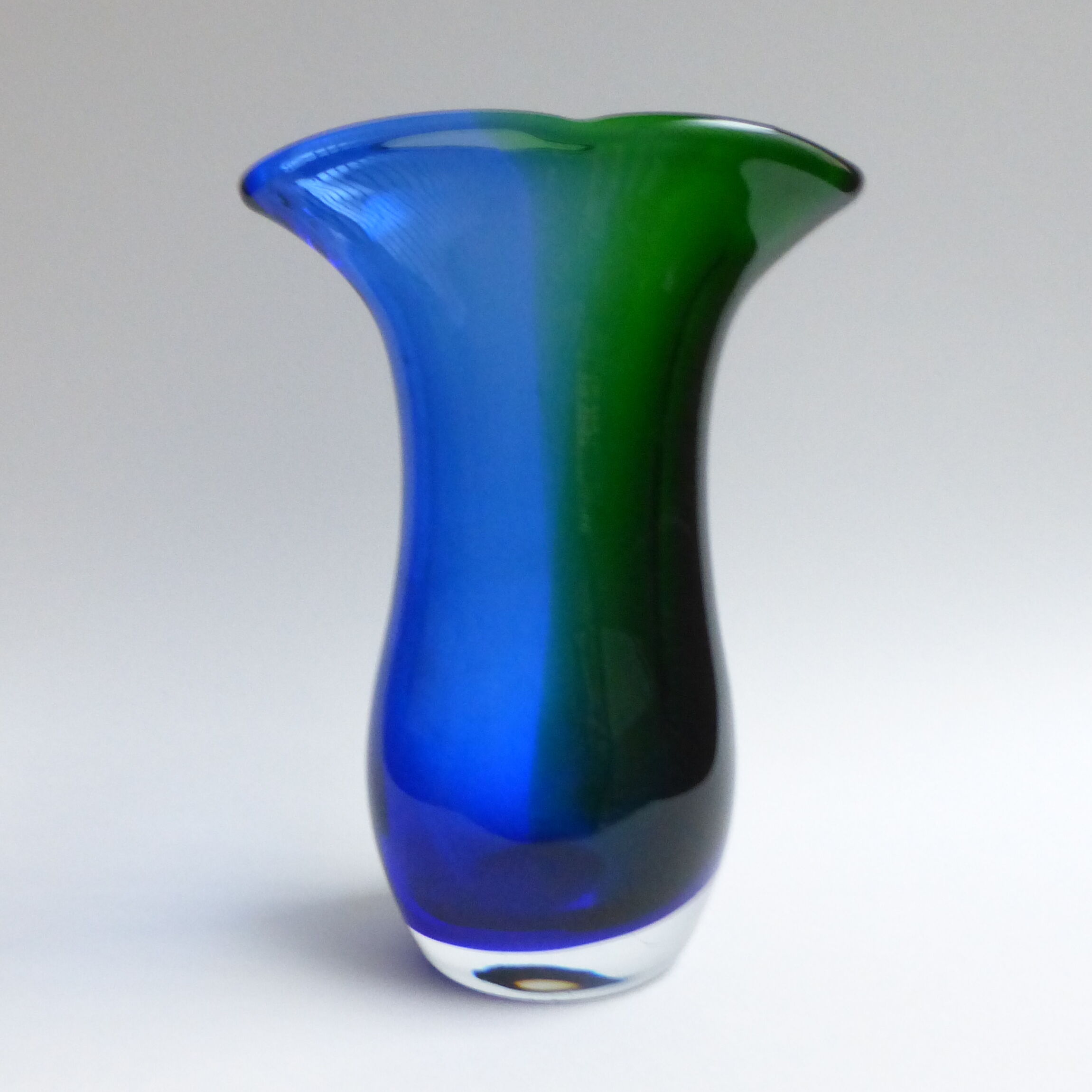 Murano Italy 1960's two-coloured vase