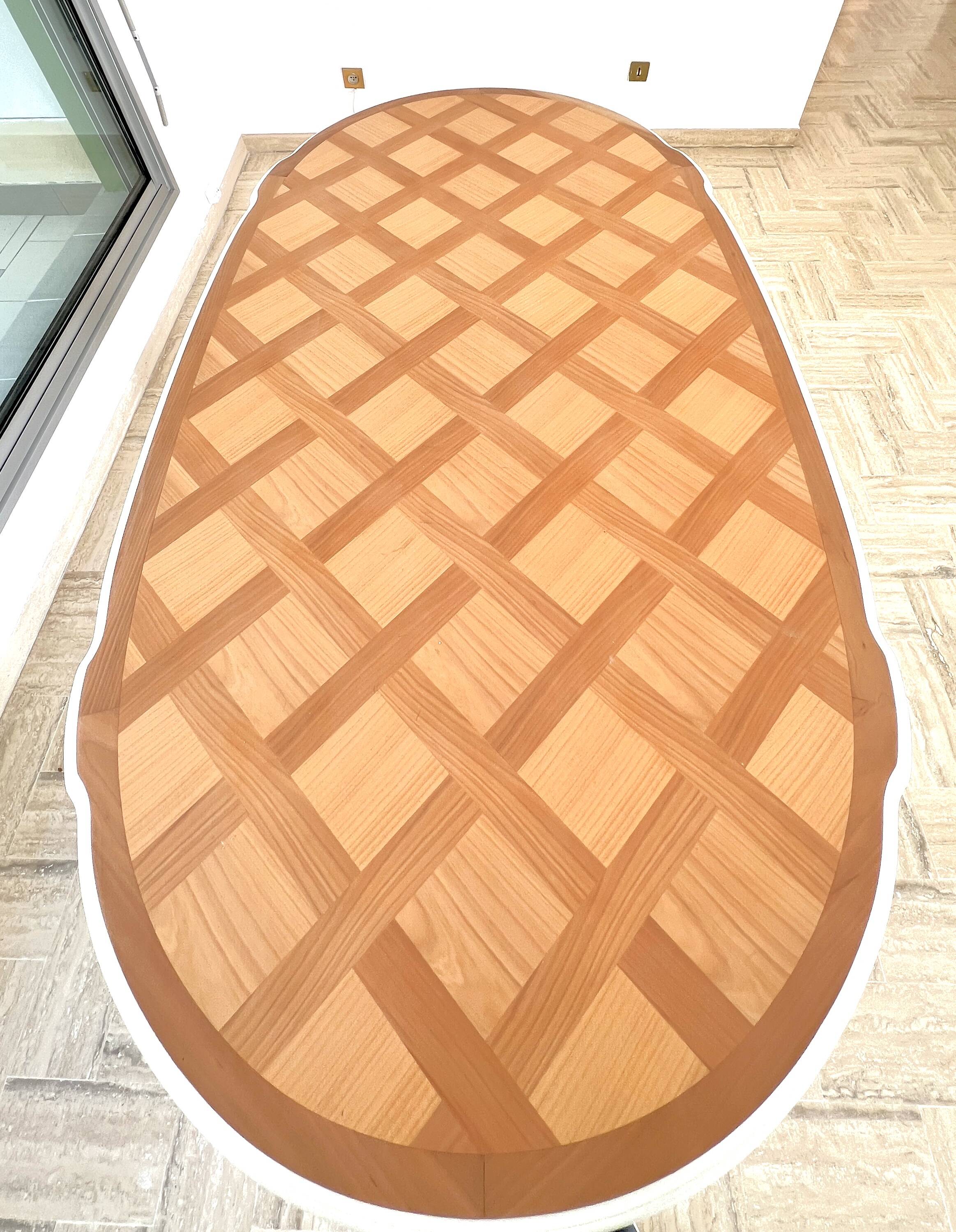 Cherry wood table with marquetry – Louis XV style