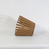 Scandinavian basket in vintage wood, 1960