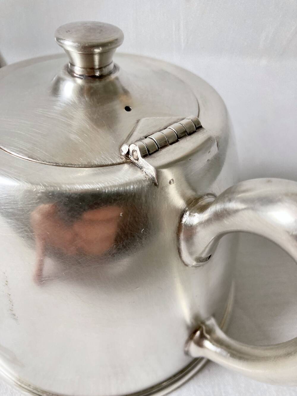 White metal teapot, Felix Frères, Toulouse