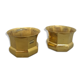 Brass set flower pots, pots