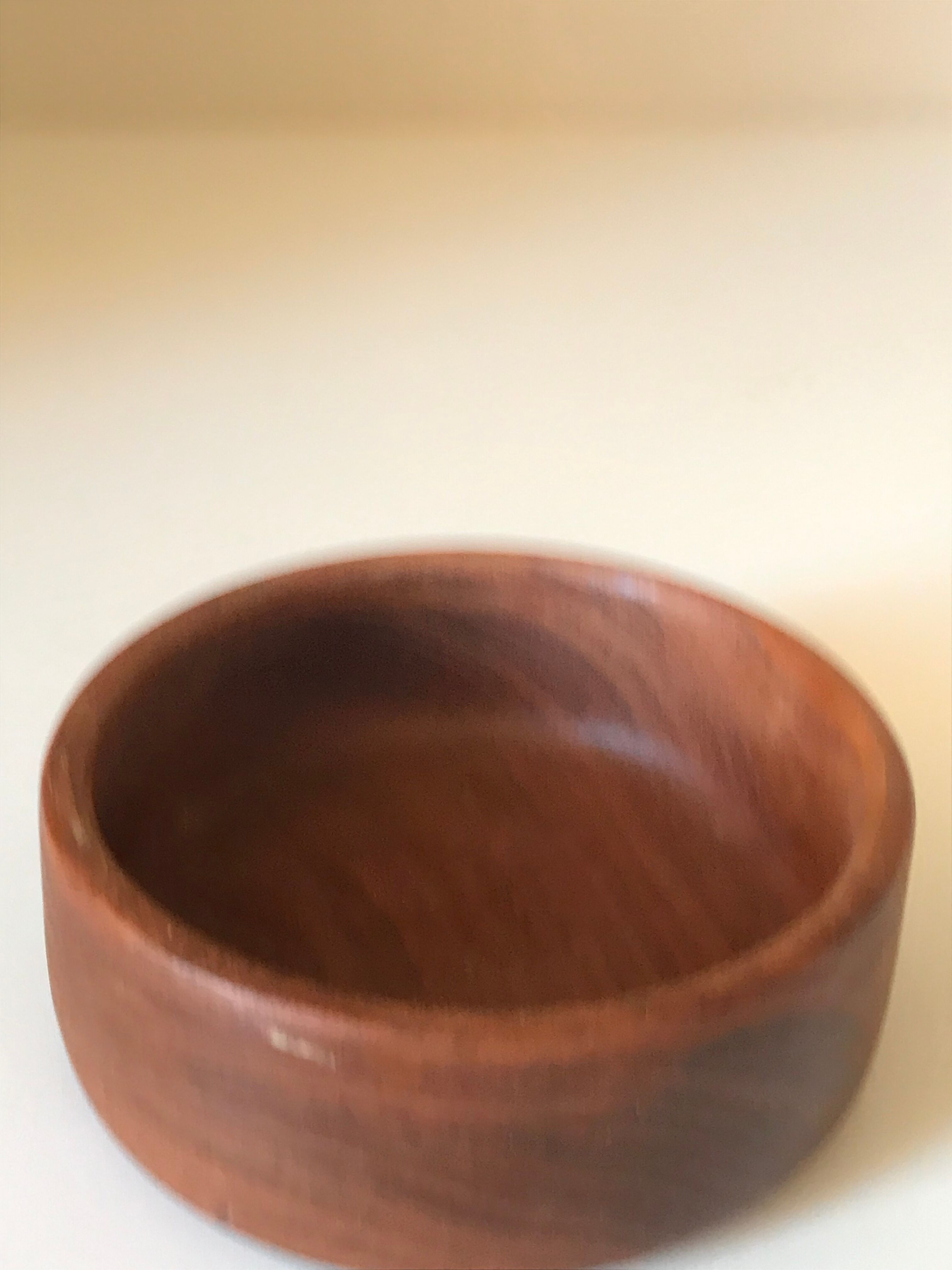 Straight cup in vintage teak Years 60