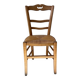 Straw and wood farm chair
