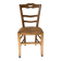 Straw and wood farm chair