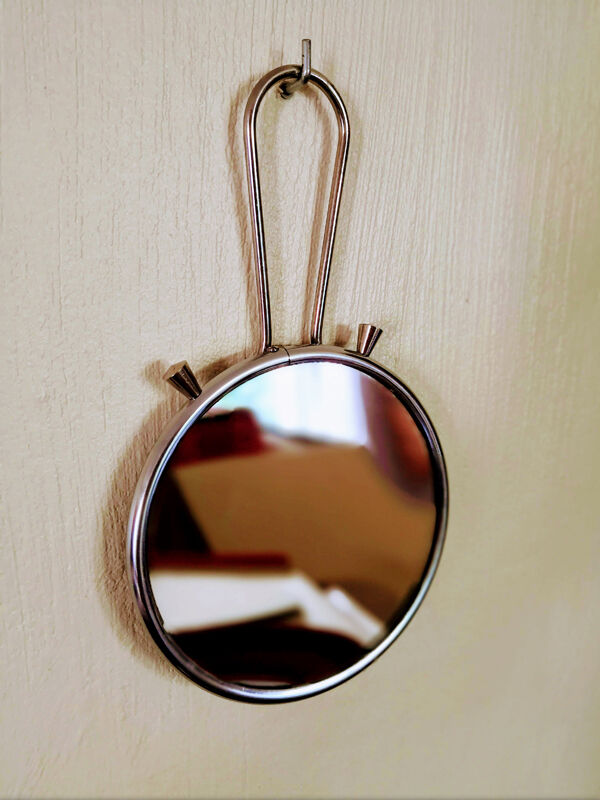 Mirror round Barber magnifying 60s