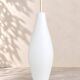 Suspension vintage en opaline blanche – années 60/70