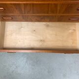 Danish teak chest of drawers tallboy midcentury 1960s
