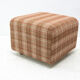 Eastern bloc upholstered pouffe, 1980´s, Czechoslovakia