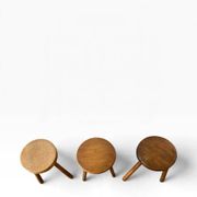 Mini table d'appoint ronde vintage / table pour plantes / tabouret