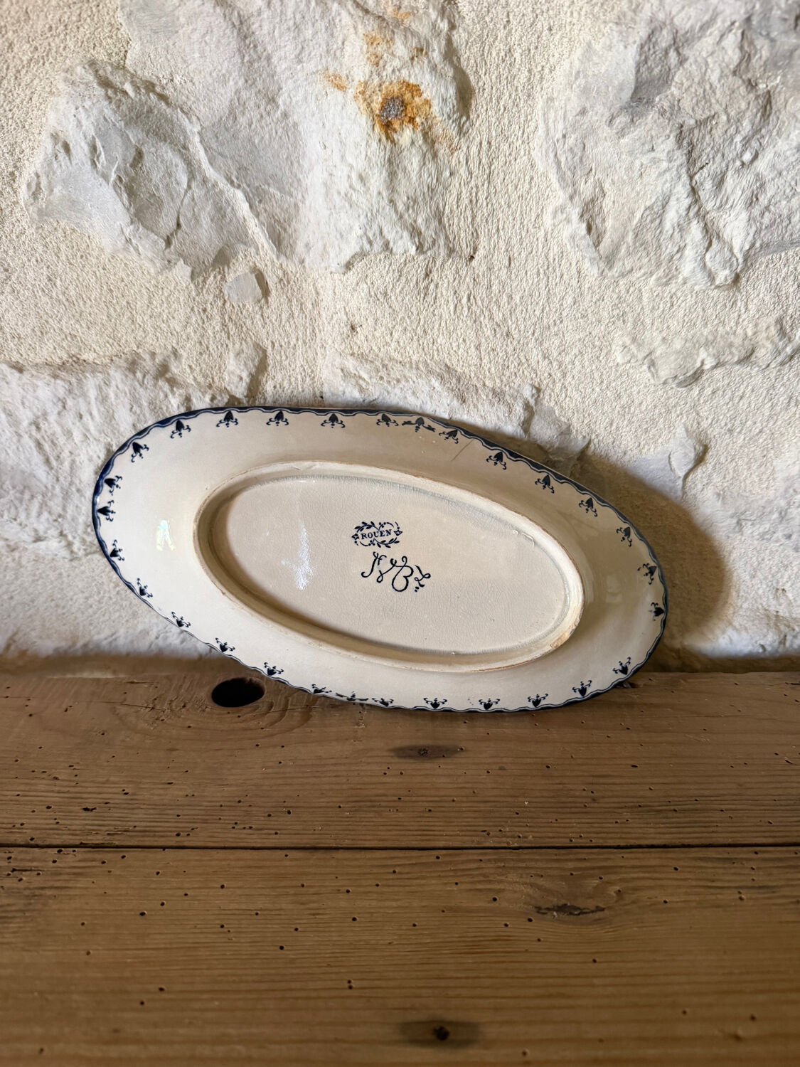 Ravier in ironstone Jules Vieillard Bordeaux model Rouen
