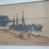 Watercolor painting Carquairanne