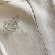 Pair of embroidered linen yarn pillowcases BE