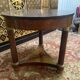 Empire period mahogany and marble pedestal table