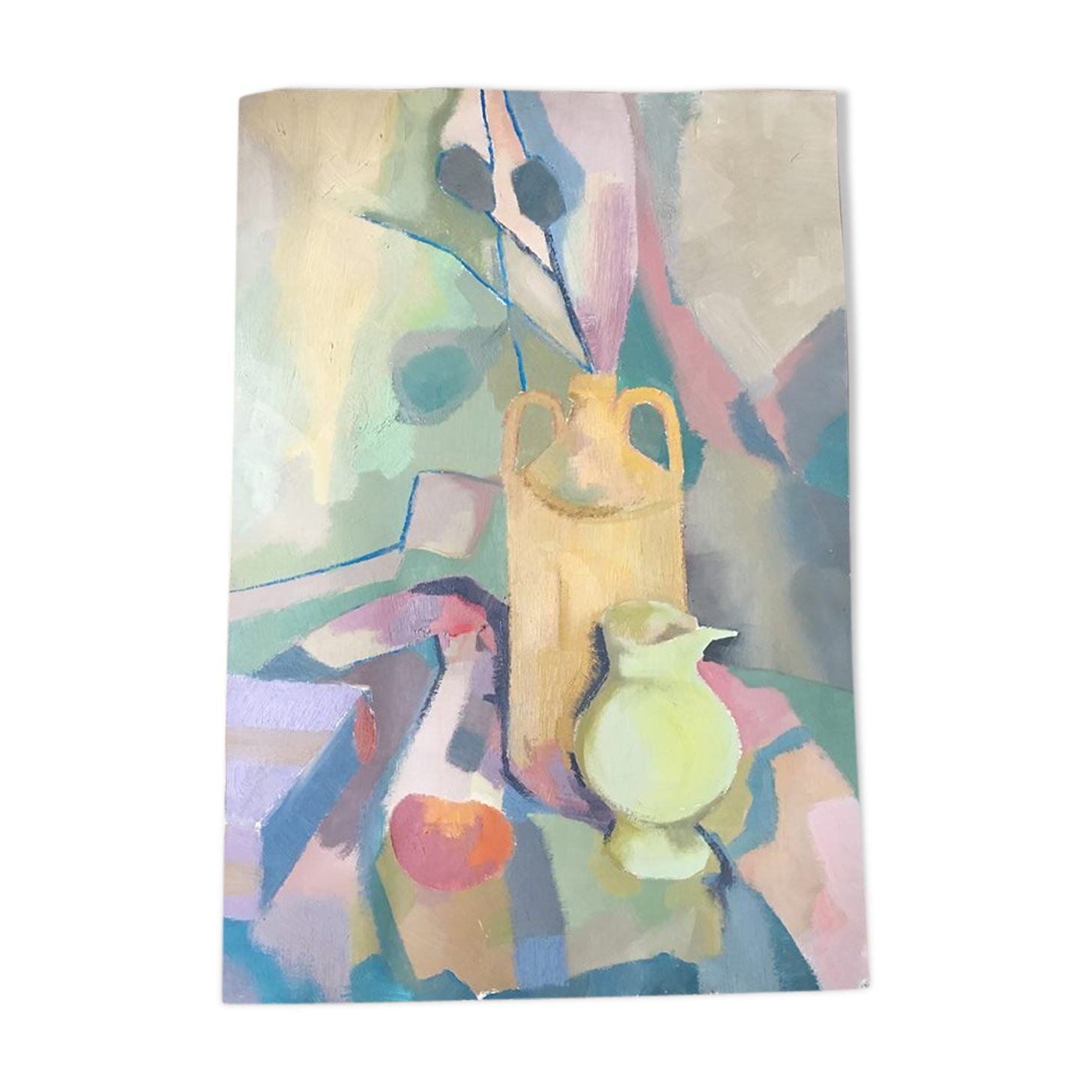 Stylized still life painting