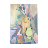 Stylized still life painting