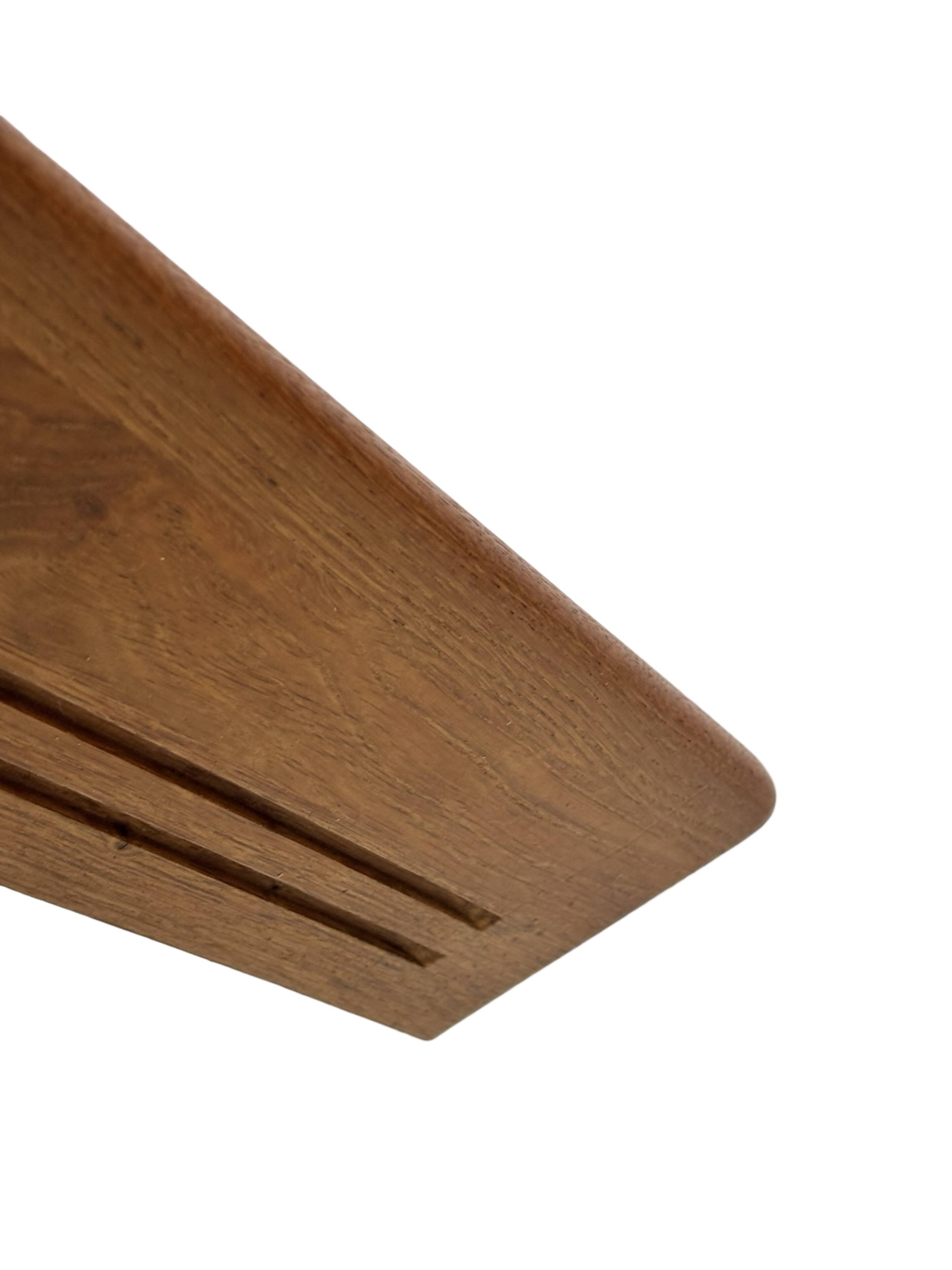 Vintage book shelf wall rack 1970s wood minimalist design