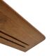Vintage book shelf wall rack 1970s wood minimalist design
