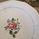 Plat rond Digoin Sarreguemines rose 24 cm