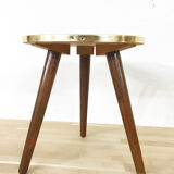 Formica tripod vintage pedestal table, 1960