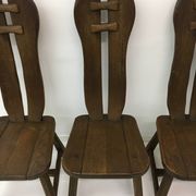 Set of 4 Belgian Brutalist Dining Chairs from De Puydt, 1970’s