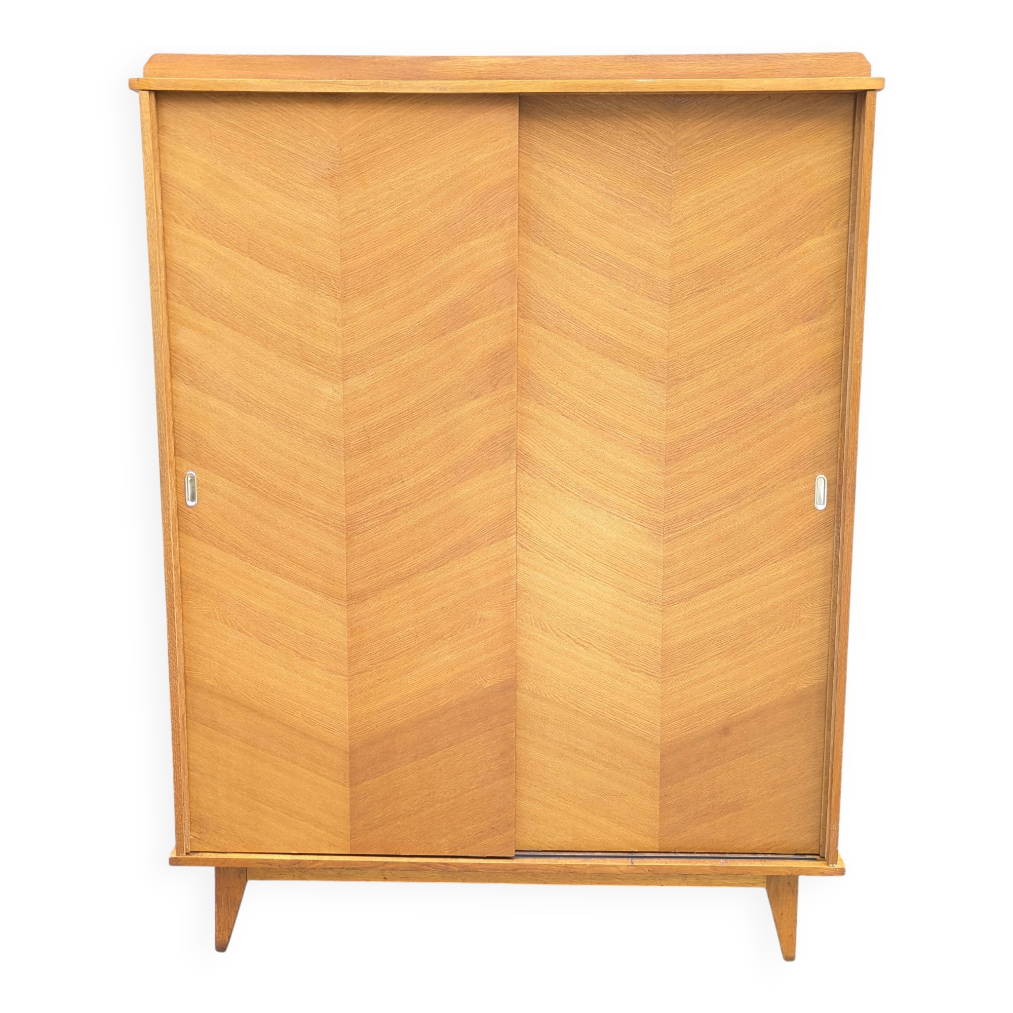 Vintage wardrobe with sliding doors
