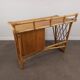 Bureau et sa chaise en rotin
