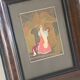 Pair of antique paintings – Russian illustrations – Pushkin – antique frames