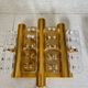HANS AGNE JAKOBSSON. A pair of glass and brass wall lights