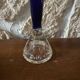 Vase soliflore en verre soufflé bleu cobalt