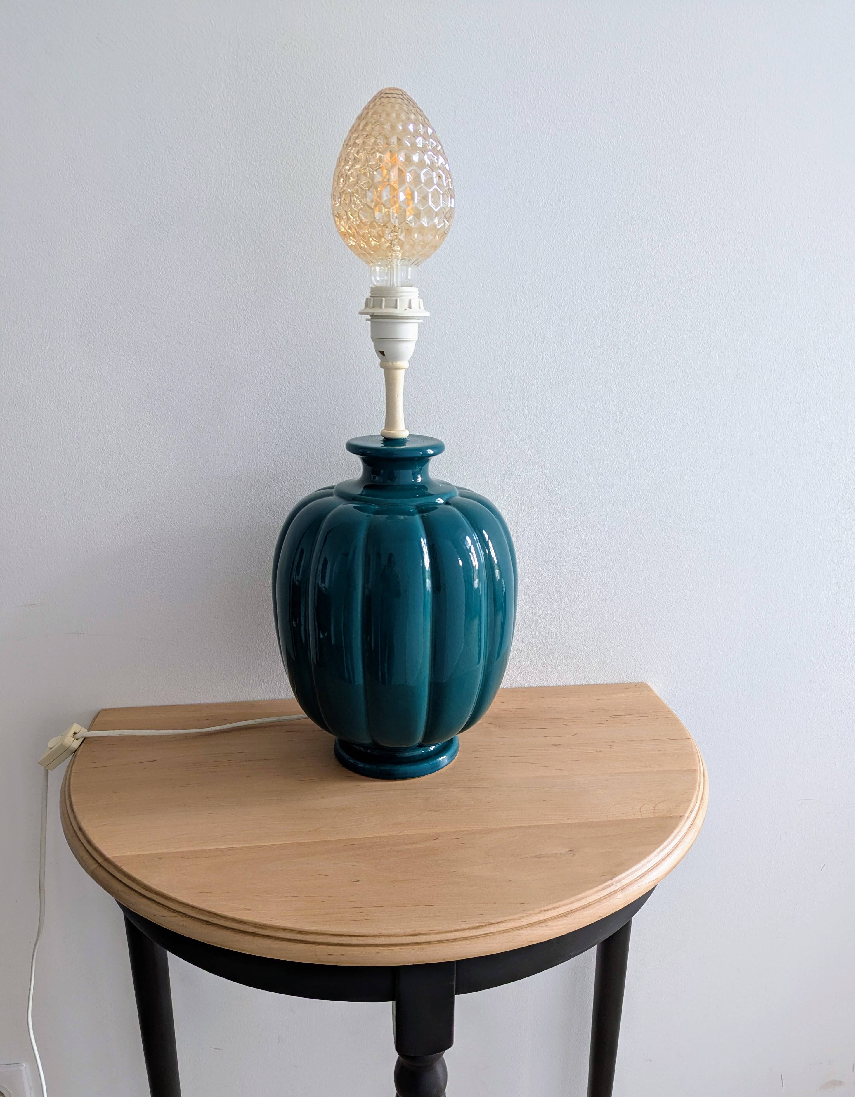 Deschuytener green ceramic lamp base