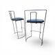 2 x Gaja stool by Kazuhide Takahama for Simon Gavina / black leather