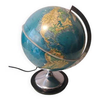 Luminous earth globe