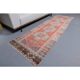 Vintage Turkish Oushak Handmade Wool Cotton Red Runner 85x277