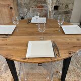 Round table with shutters