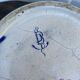 Earthenware pot cover in slipware from the Fives Lille factory